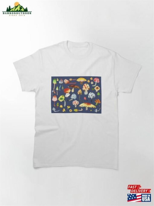 Enchanted Mushroom Watercolor Fantasy Classic T-Shirt Unisex