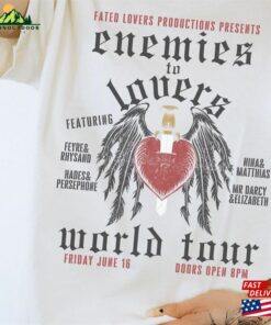 Enemies To Lovers Distressed Band Tee Bookish Crewneck Merch Dark Academia Shirt Sweatshirt T-Shirt