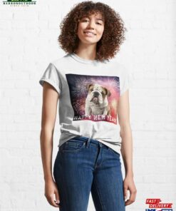 English Bulldog Puppy Happy New Year! Classic T-Shirt Sweatshirt Hoodie English Bulldog Puppy Happy New Year! Classic T-Shirt Sweatshirt Hoodie