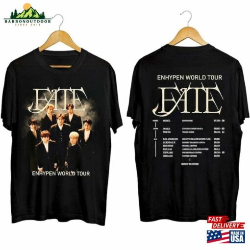 Enhypen 2023 Fate World Tour Shirt For Fan Band Classic Hoodie