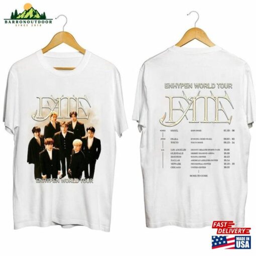 Enhypen 2023 Fate World Tour Shirt For Fan Band Classic Hoodie