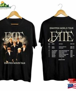 Enhypen 2023 Fate World Tour Shirt For Fan Band Classic Unisex Enhypen 2023 Fate World Tour Shirt For Fan Band Classic Unisex