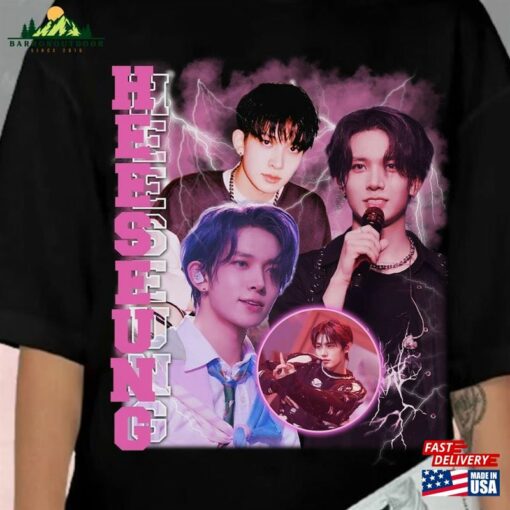 Enhypen Heeseung Kpop Shirt World Tour Fate 2023 Tee Engene Merch Sweatshirt Hoodie