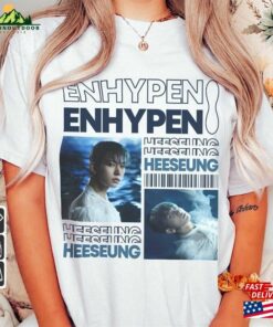 Enhypen Heeseung Kpop Shirt World Tour Fate 2023 Tee V0 Dark Blood Engene Hoodie Unisex Sweatshirt