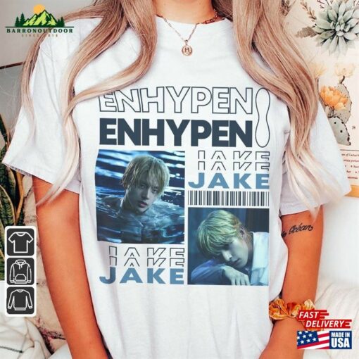 Enhypen Jake Kpop Shirt World Tour Fate 2023 Tee V0 Dark Blood Engene Hoodie Unisex Classic