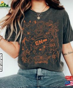 Enhypen Kpop Doodle Art Shirt Vintage Merch Tee Graphic Album Lyric Sweatshirt T-Shirt Classic