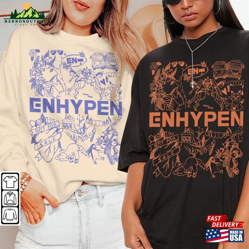 Enhypen Kpop Doodle Art Shirt Vintage Merch Tee Graphic Album Lyrics Sweatshirt T-Shirt Enhypen Kpop Doodle Art Shirt Vintage Merch Tee Graphic Album Lyrics Sweatshirt T-Shirt
