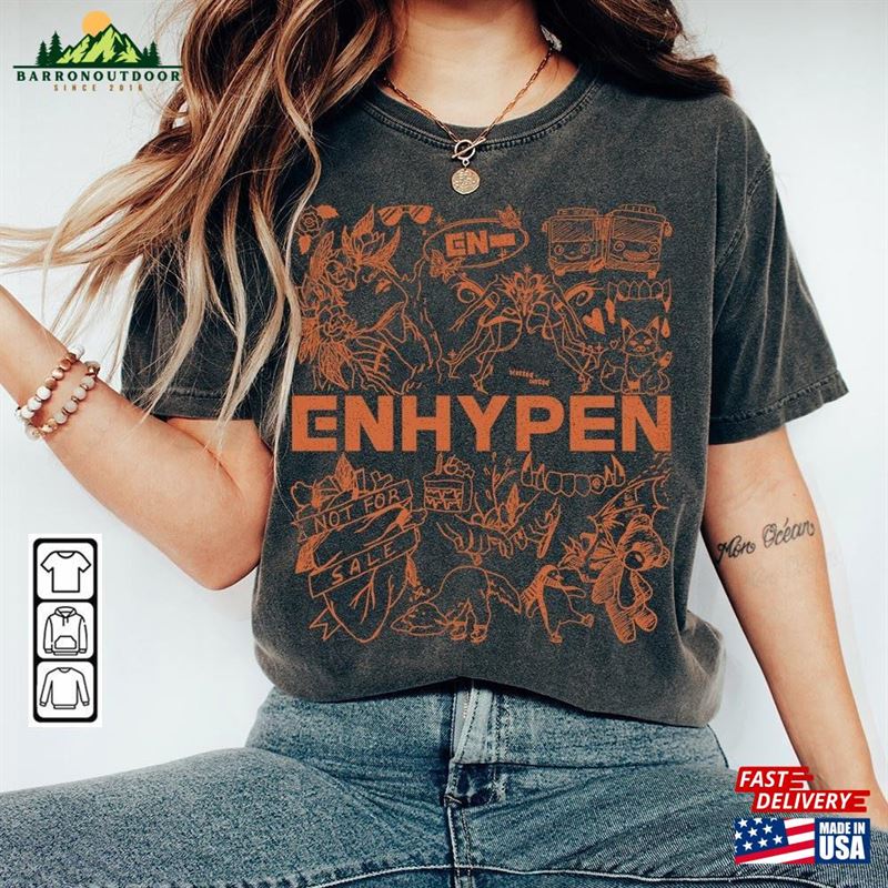 Enhypen Kpop Doodle Art Shirt Vintage Merch Tee Graphic Album Lyrics Sweatshirt T-Shirt Enhypen Kpop Doodle Art Shirt Vintage Merch Tee Graphic Album Lyrics Sweatshirt T-Shirt