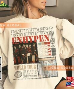 Enhypen Kpop Shirt World Tour Fate 2023 Merch Dark Blood Tee Unisex Sweatshirt Enhypen Kpop Shirt World Tour Fate 2023 Merch Dark Blood Tee Unisex Sweatshirt