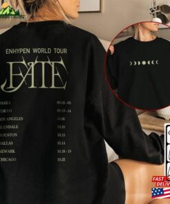 Enhypen Kpop Shirt World Tour Fate 2023 Tee V0 Double Side Engene Hoodie Classic Enhypen Kpop Shirt World Tour Fate 2023 Tee V0 Double Side Engene Hoodie Classic
