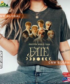 Enhypen Kpop Shirt World Tour Fate 2023 Tee V3 Dark Blood Engene Hoodie Sweatshirt