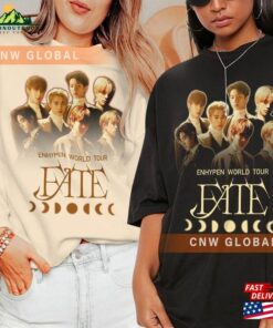 Enhypen Kpop Shirt World Tour Fate 2023 Tee V3 Dark Blood Engene Hoodie T-Shirt Enhypen Kpop Shirt World Tour Fate 2023 Tee V3 Dark Blood Engene Hoodie T-Shirt