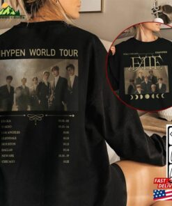 Enhypen Kpop Shirt World Tour Fate 2023 Tee V3 Double Side Engene Hoodie Classic T-Shirt Enhypen Kpop Shirt World Tour Fate 2023 Tee V3 Double Side Engene Hoodie Classic T-Shirt