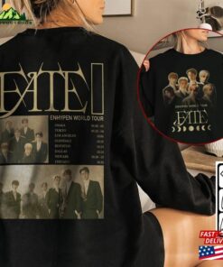 Enhypen Kpop Shirt World Tour Fate 2023 Tee V6 Double Side Engene Hoodie Sweatshirt T-Shirt Enhypen Kpop Shirt World Tour Fate 2023 Tee V6 Double Side Engene Hoodie Sweatshirt T-Shirt