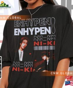 Enhypen Niki Kpop Shirt World Tour Fate 2023 Tee V0 Dark Blood Engene Hoodie Classic Enhypen Niki Kpop Shirt World Tour Fate 2023 Tee V0 Dark Blood Engene Hoodie Classic