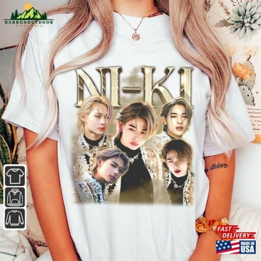 Enhypen Niki Kpop Shirt World Tour Fate 2023 Tee V1 Dark Blood Engene Hoodie Sweatshirt Classic