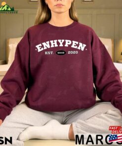 Enhypen Sweatshirt Famous Member Group Kpop World Tour Fate 2023 Shirt Vintage Retro Merch Unisex Hoodie