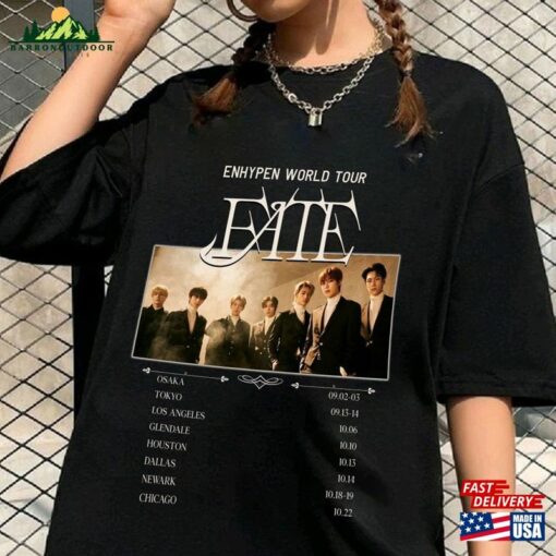 Enhypen World Tour Shirt 2023 Fate For Fan Hoodie Sweatshirt