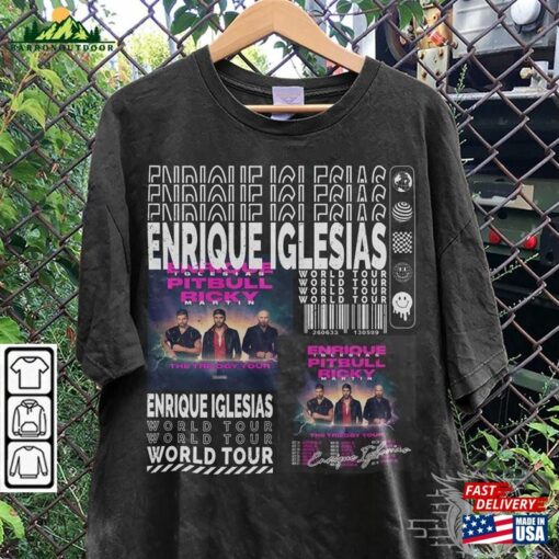 Enrique Iglesias Music Shirt Sweatshirt Y2k 90S Merch Vintage Album The Trilogy Tour 2023 Tickets Graphic Tee L806m Unisex Classic