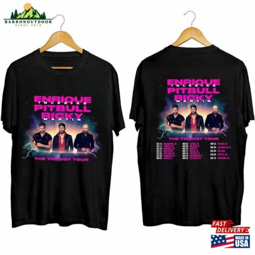 Enrique Iglesias X Pitbull Ricky Martin The Trilogy Tour 2023 Shirt Concert Hoodie Unisex