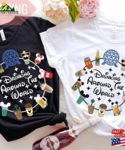 Epcot Adventure Drinking Around The World Tour Shirt Unforgettable Disney Experience Hoodie T-Shirt