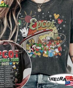 Epcot Christmas Tour 2023 Shirt Tee Disney Family Classic Sweatshirt