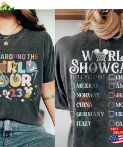 Epcot Disney World Tour 2023 Shirt Drink Around The Tee Showcase T-Shirt Unisex