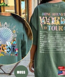 Epcot Drink Around The World Comfort Colors Shirt Snack Tour Sweatshirt Unisex