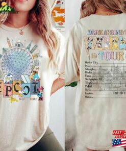 Epcot Drink Around The World Tour Comfort Colors Shirt Walt Disney Mickey And Friends T-Shirt Hoodie