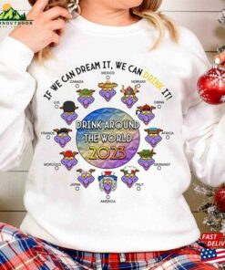 Epcot Figment Shirt Drink Around The World Tour 2023 Hoodie Classic