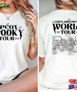 Epcot Spooky Tour 2023 Shirt Disney Halloween Funny Tee Hoodie T-Shirt