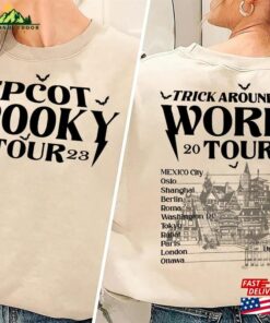 Epcot Spooky Tour 2023 Shirt Disney Halloween Funny Tee Hoodie T-Shirt