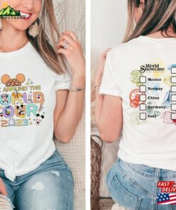 Epcot World Tour 2023 Shirt Drink Around The Tee Mickey And Friends Drinking Team Hoodie T-Shirt