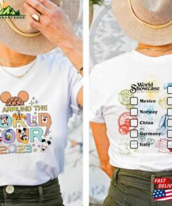 Epcot World Tour 2023 Shirt Drink Around The Tee Showcase Front And Back Hoodie Unisex