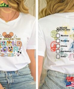 Epcot World Tour 2023 Shirt Drink Around The Tee Showcase Front And Back Hoodie Unisex