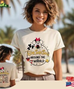 Epcot World Tour 2024 Shirt Drink Around The T-Shirt Showcase Two Sided Tee Classic Hoodie