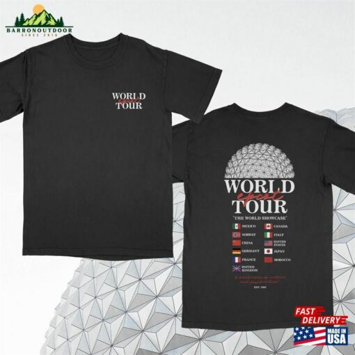 Epcot World Tour Band Tee Comfort Colors Shirt Disney Family Matching Vacation Outfit T-Shirt Classic