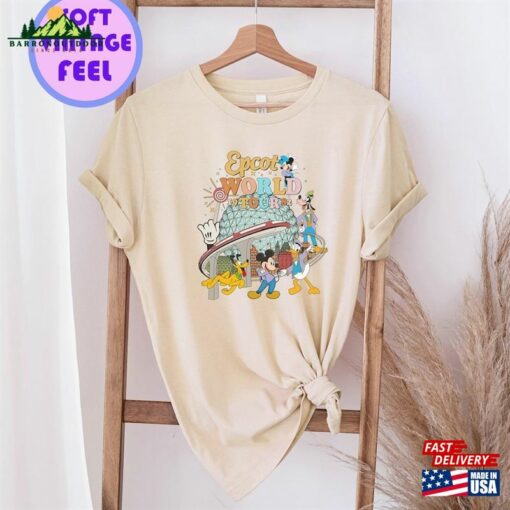 Epcot World Tour Shirt Cream Color Trip 2023 Classic T-Shirt