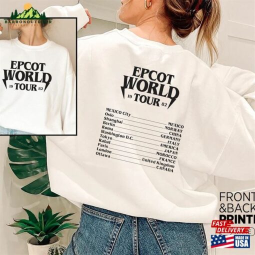 Epcot World Tour Sweatshirt Around The Disneyland Shirt Hoodie Unisex