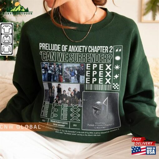 Epex Kpop Sweatshirt Prelude Of Anxiety Tee V1 Can We Surrender Merch Unisex Hoodie