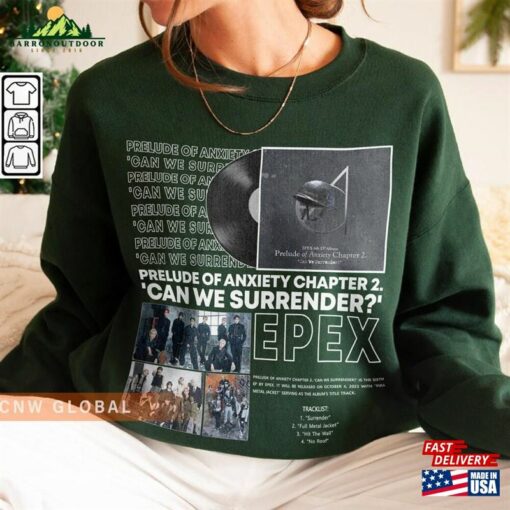 Epex Kpop Sweatshirt Prelude Of Anxiety Tee V2 Can We Surrender Merch Hoodie