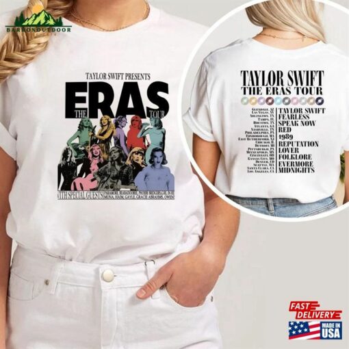 Eras Tour Shirt Taylor Front Hoodie Classic