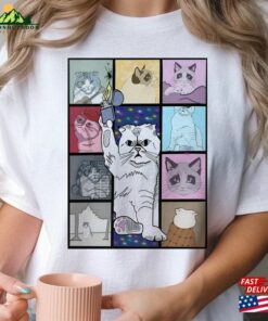 Eras Tour Taylor Cat Shirt Swiftie Print Classic Unisex Eras Tour Taylor Cat Shirt Swiftie Print Classic Unisex