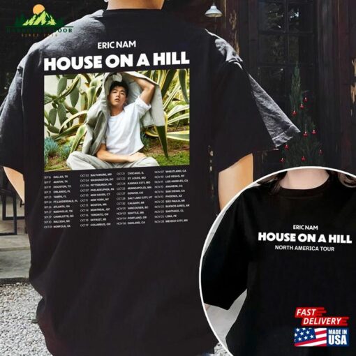 Eric Nam Kpop Shirt House On A Hill World Tour 2023 North America Sweatshirt Hoodie