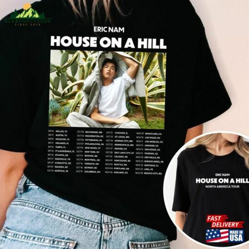 Eric Nam Kpop Shirt House On A Hill World Tour 2023 North America Sweatshirt Hoodie