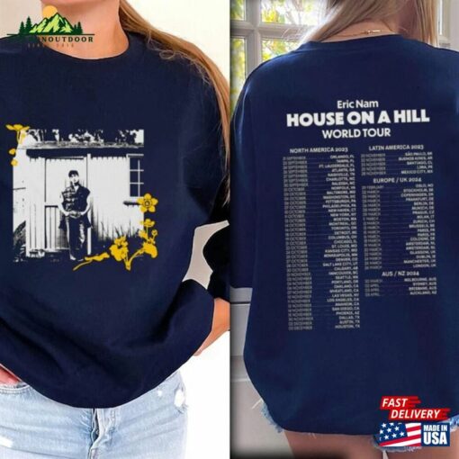 Eric Nam Kpop Shirt House On A Hill World Tour 2023 North America Sweatshirt T-Shirt