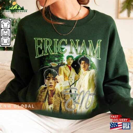 Eric Nam Kpop Sweatshirt House On A Hill Album Tee V0 World Tour 2023 Merch Unisex