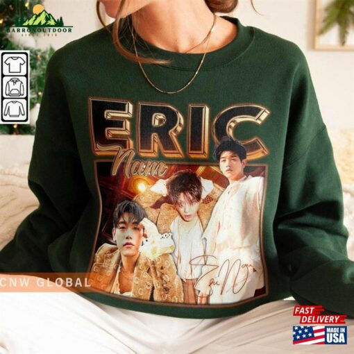 Eric Nam Kpop Sweatshirt House On A Hill Album Tee V1 World Tour 2023 Merch Classic