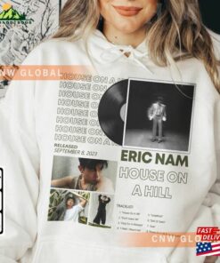 Eric Nam Kpop Sweatshirt House On A Hill Album Tee V2 World Tour 2023 Merch Unisex Classic