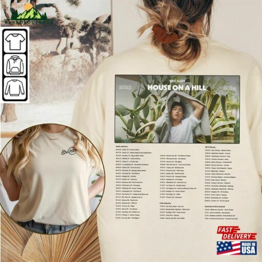 Eric Nam Kpop Sweatshirt House On A Hill World Tour 2023 Tee V1 Hoodie T-Shirt